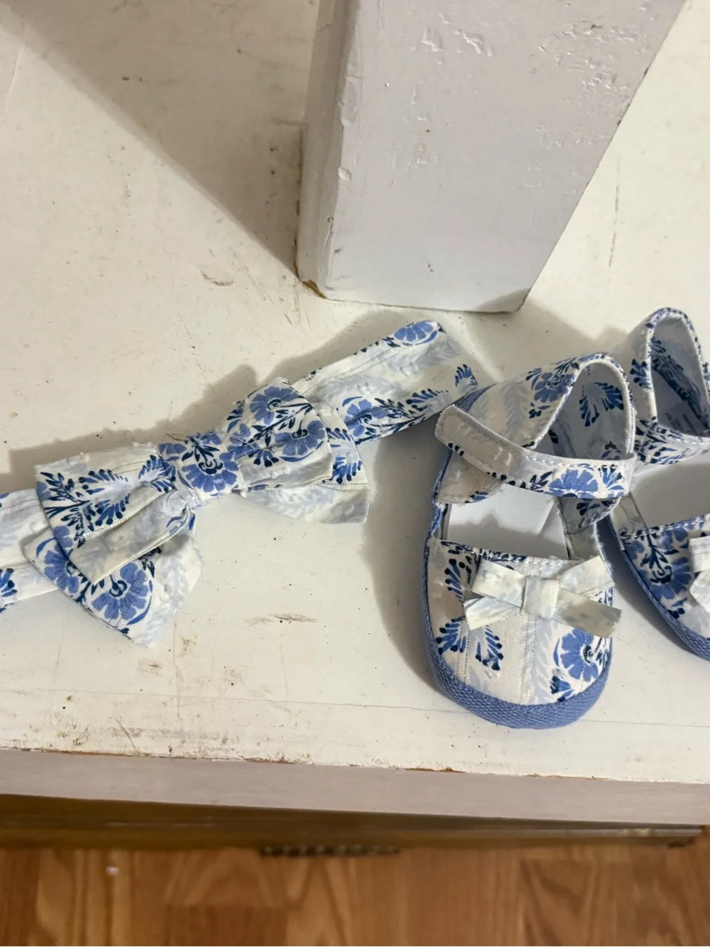 Happily Grey Bloomer Set, Headband, and Shoes